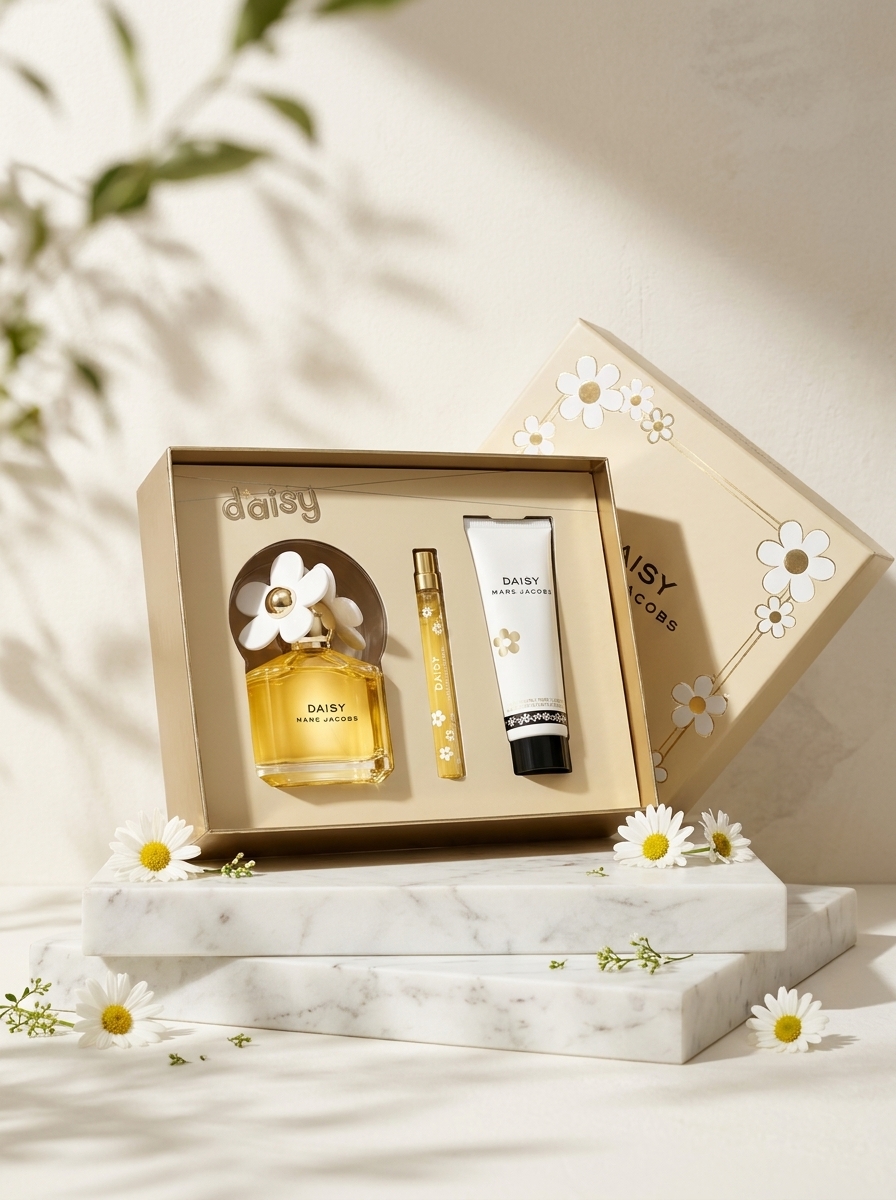 Kit Marc Jacobs Daisy Coffret - EDT 100ml + Body Lotion 75ml + Mini 10ml